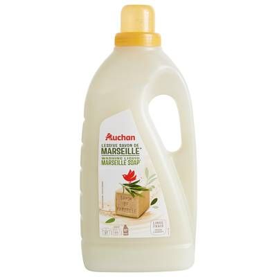 Auchan Lessive liquide Savon de Marseille, 2L