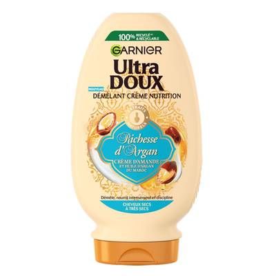 Garnier - Ultra Doux Après-Shampooing Disciplinant Cheveux Très Secs Richesse Argan, 200ml
