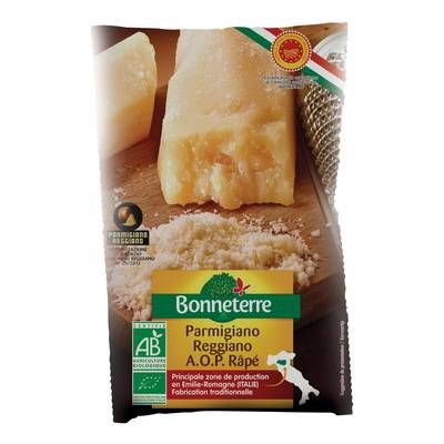 Bonneterre Parmesan AOP Rapé bio, 50g