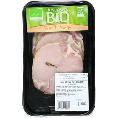 Les Jours Bio Rôti de Porc Bio, 4 tranches - 200g