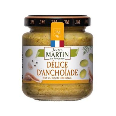 Jean Martin de Provence Anch'olivade - Spécialité aux olives vertes de Provence et anchois, 110g