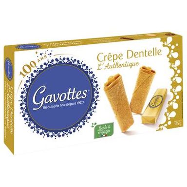 Gavottes Biscuits Crêpes Dentelle, 125g