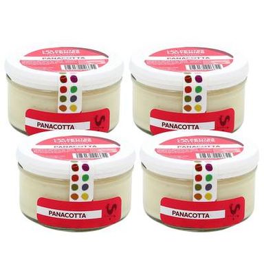Les Petites Laiteries Petit Pot de Panacotta - Lait de vache pasteurisé, Lot de 4x125g