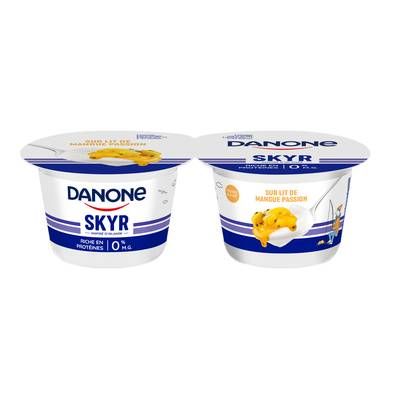 Danone Du Monde Skyr nature sur lit de mangue passion 0%mg, 2x140g
