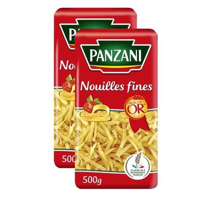 Panzani Pâtes Nouilles Fines, Lot de 2x500g