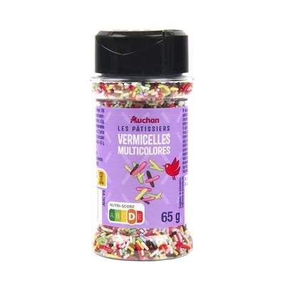 Auchan Vermicelles multicolores, 65g