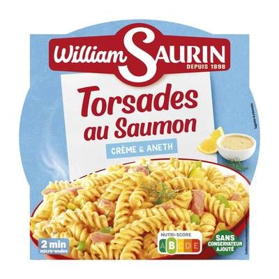 William Saurin Torsades au Saumon Crème et Aneth, 280g