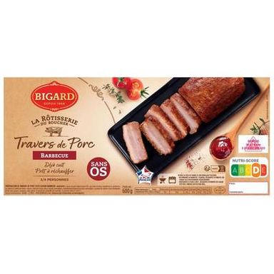 Bigard Travers de Porc Barbecue, 600g
