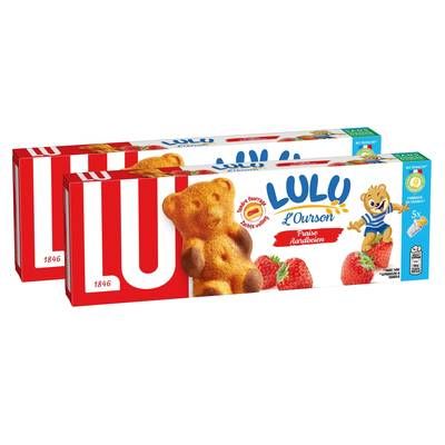 Lu Oursons à la fraise, Lot de 2x150g