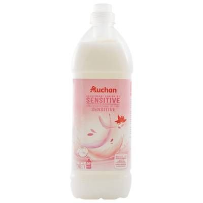 Auchan Adoucissant liquide concentré sensitive, 1,5L