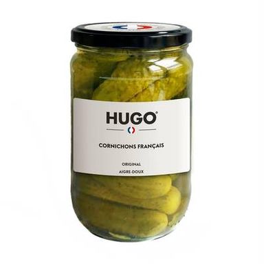 Hugo Cornichons Français Original Aigre Doux, 360g