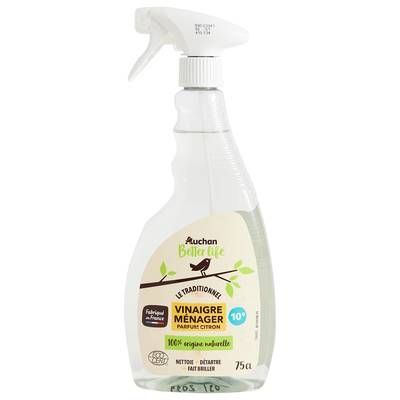 Auchan Better Life Spray vinaigre ménager naturel, 750ml