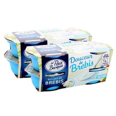 Petit Basque Douceur de brebis nature, Lot de 2 - 4x100g
