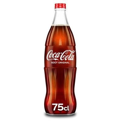 Coca-Cola Classique, bouteille en verre, 75cl