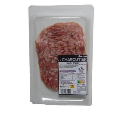 Auchan Le Charcutier Rosette de Lyon, 16 tranches - 100g