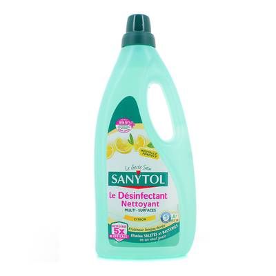 Sanytol Désinfectant Nettoyant Multi-surfaces Citron, 1L