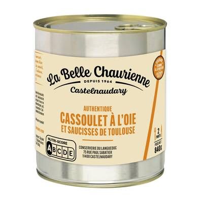 La Belle Chaurienne Cassoulet à l'Oie et Saucisses de Toulouse, 840g