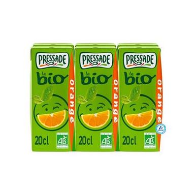 Pressade Nectar d'orange bio sans pulpe, 6x20cl