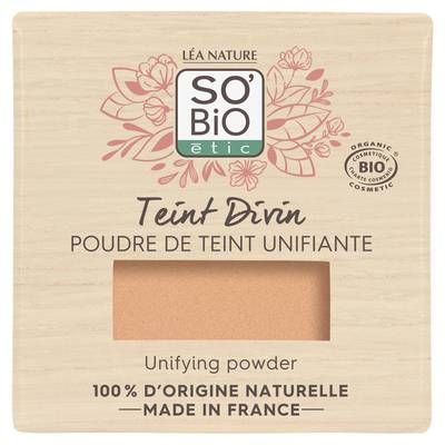 SO'BIO ETIC Poudre de teint unifiante, Teint Divin, 15 Vanille rosé