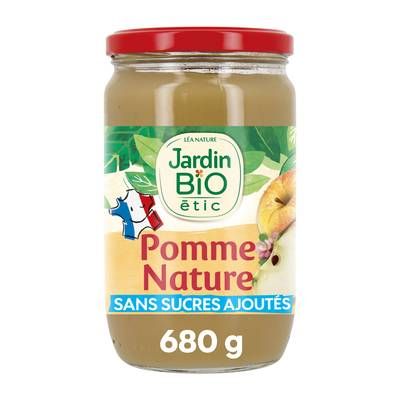 Jardin Bio Etic Purée de Pommes bio sans sucres ajoutés, 680g