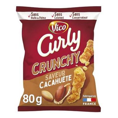 Curly CURLY crunchy cacahuete 80g, 80g