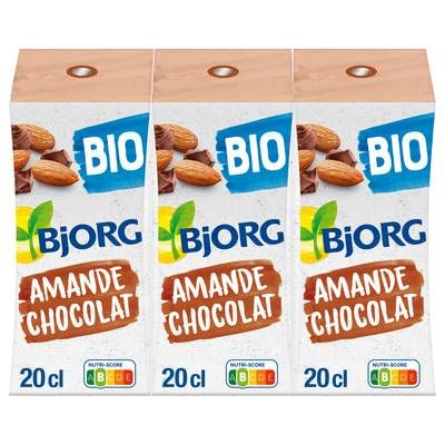 Bjorg Lait d'amande chocolat bio, 3x20cl