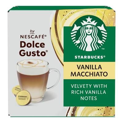 Starbucks by Nescafé Dolce Gusto Madagascar Vanilla Macchiato, 12 capsules