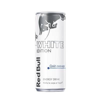 Red Bull Boisson énergisante goût Coco Açaï, White Edition, 25cl