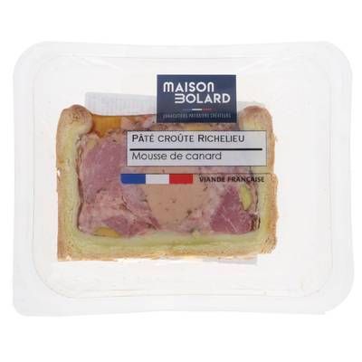 Maison Bolard Pâté Croûte Richelieu, Mousse de Canard, 100g