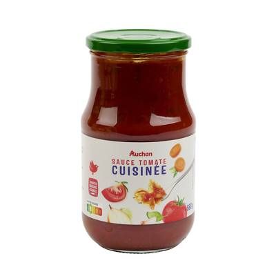 Auchan Sauce tomate cuisinée origine France en bocal, 680g