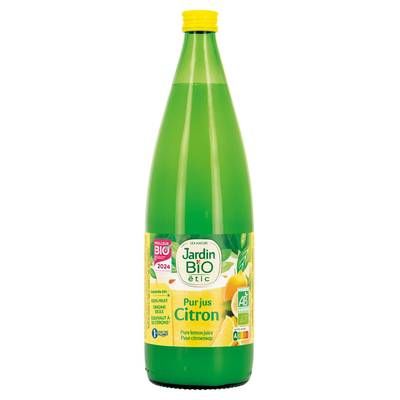 Jardin Bio Etic Pur jus de citron bio de Sicile, 1L