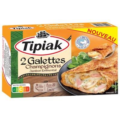Tipiak Galettes Champignons Jambon Emmental, 2x125g