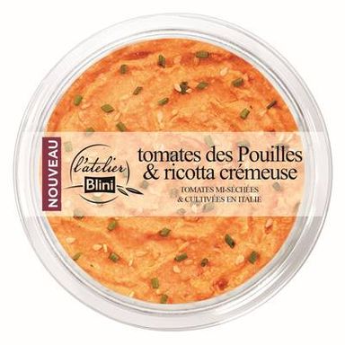 Atelier Blini Tomates des Pouilles & Ricotta Crémeuse, 140g