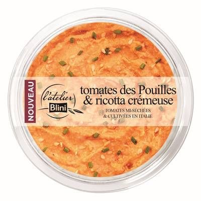 Atelier Blini Tomates des Pouilles & Ricotta Crémeuse, 140g