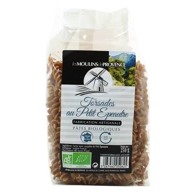 Les Moulins De Provence Torsades au petit épeautre Bio, 250G