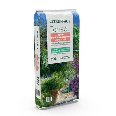 Truffaut Terreau Plantes Méditerranéennes et Agrumes, 20L