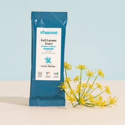 Pimpant Gel douche 2-en-1 criste marine poudre, 1 recharge