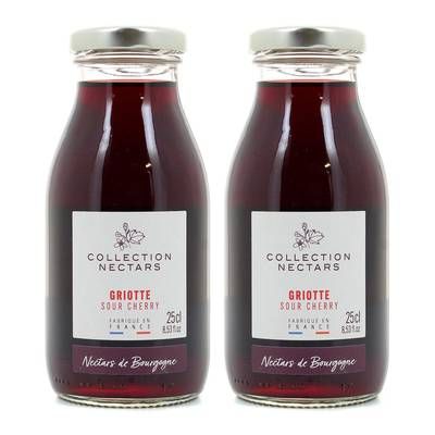 Nectars de Bourgogne Nectar de cerise Griotte, Lot de 2x25cl