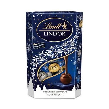 Lindt Cornet lindor noir assorti, 337g