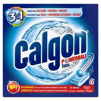 Calgon Tablettes 2en1 anticalcaires pour lave-linge 255g, 17 tablettes