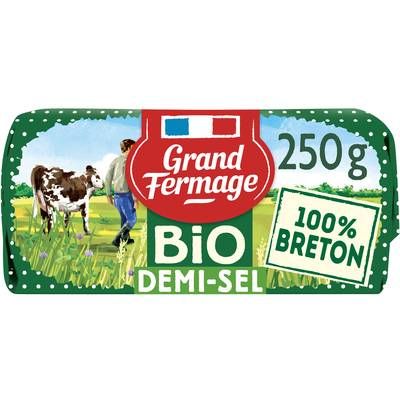 Grand Fermage Beurre moulé bio, 250g
