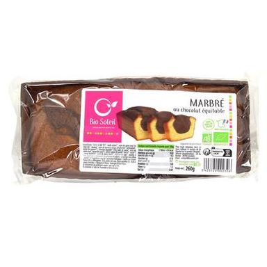 Bio Soleil Cake Bio Marbré Chocolat, 260g