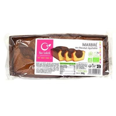 Bio Soleil Cake Bio Marbré Chocolat, 260g