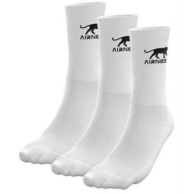 Airness Mi-chaussettes de sport homme blanches T43/46, 3 paires