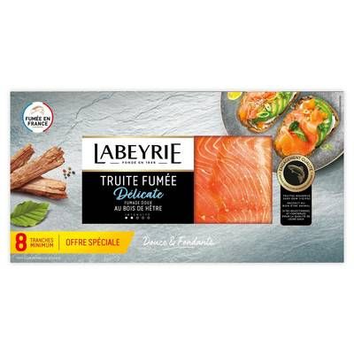 Labeyrie Truite fumée de Norvège, 8 tranches - 215g