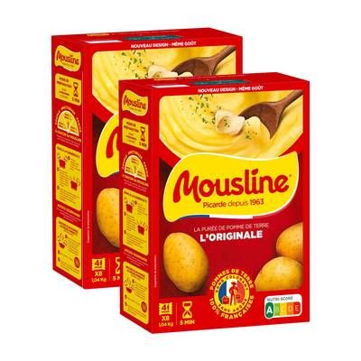 Mousline Purée Nature, Lot de 2x1040g