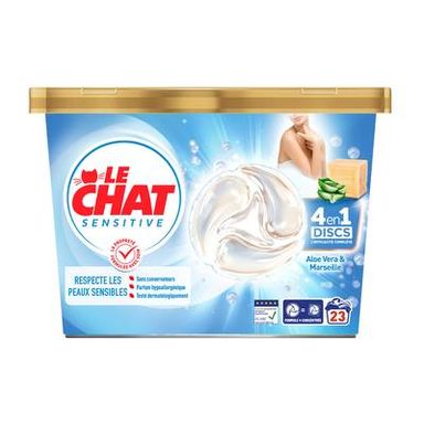 Le Chat Capsule lessive 4en1 à l'Aloe Vera & Savon de Marseille, 23 capsules