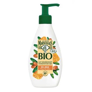 Le Petit Marseillais Lait corps nourrissant Bio - Miel Argan - Hydratation 48H, 250ml