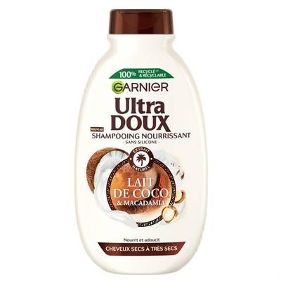 Garnier - Ultra Doux Shampooing Nourrissant Lait de Coco & Macadamia, 250ml
