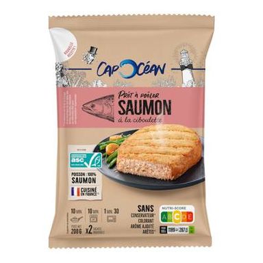 Cap Ocean Saumon à la Ciboulette, Prêt à Poêler, 200g